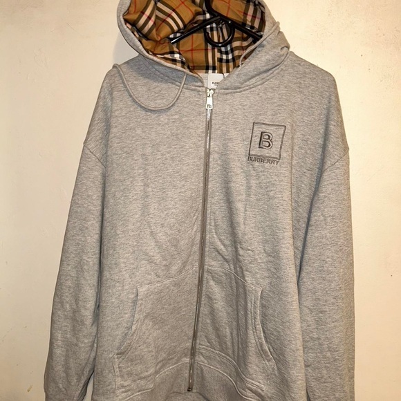 Burberry Men's Grey Hoodie - Main Image